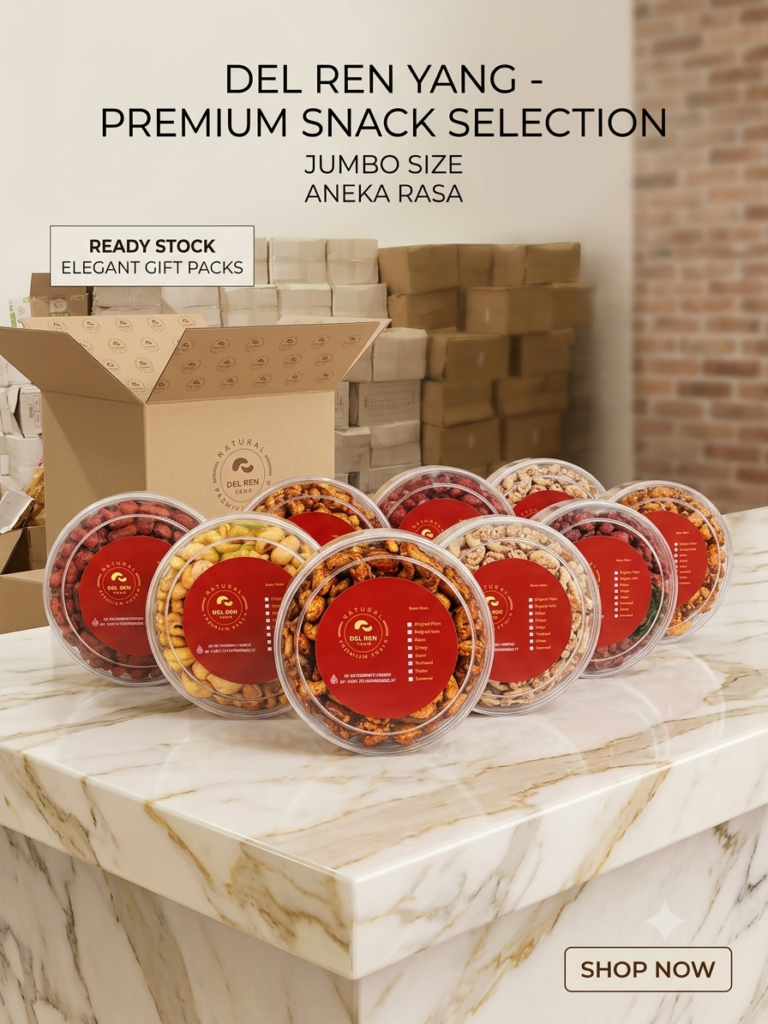 Kacang Mete Jumbo Premium 300gr Toples Pipih - Pilihan Rasa