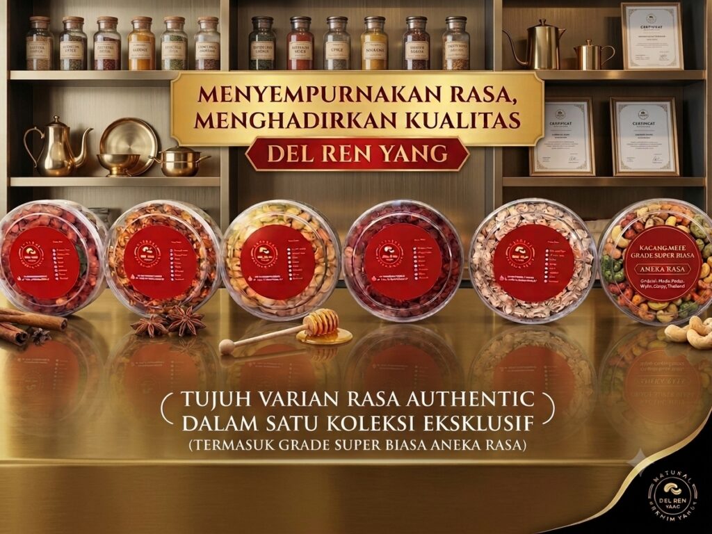 Kacang Mete Super Biasa 300gr Toples Pipih - Pilihan Rasa