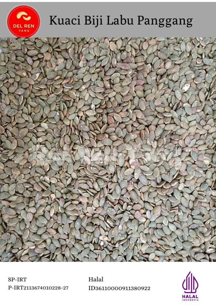 KUACI BIJI LABU KUPAS PANGGANG PREMIUM - DEL REN YANG
